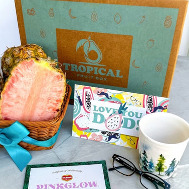 Fathers Day Pinkglow® Pineapple Gift Box Tropical Fruit Box